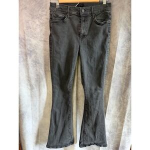 MOTHER The Weekender Not Guilty Black Flare Jeans 1585-180 Size 28